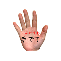 [LINEスタンプ] こんにちは手です