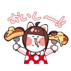 [LINEスタンプ] まるまるねこねこ