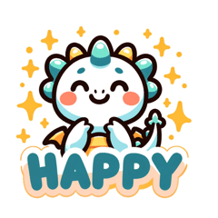 [LINEスタンプ] かわいい龍のスタンプ♪