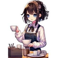 [LINEスタンプ] カフェ店員の日常2