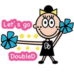 [LINEスタンプ] DoubleD cheer