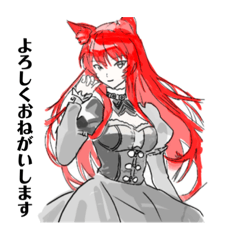 [LINEスタンプ] 猫耳ちゃん(女性)