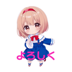 [LINEスタンプ] かわいいアニメ幼児アリス1