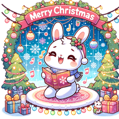 [LINEスタンプ] メリークリスマス！ウサギの祝福