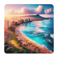 [LINEスタンプ] Hawaii images！