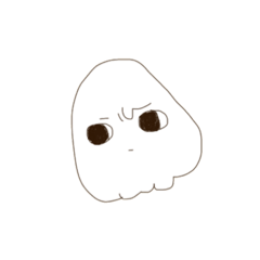 [LINEスタンプ] 眉間おばけ