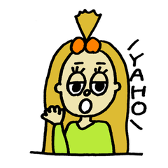 [LINEスタンプ] ちょんまげ女子の日常