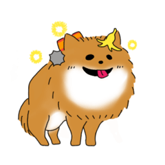 [LINEスタンプ] ごみ捨て場ポメラニアン