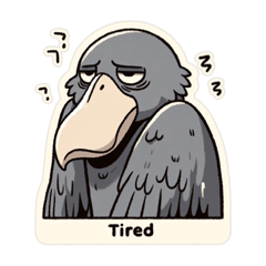 [LINEスタンプ] ハシビロコウのスタンプです