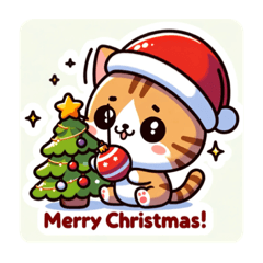 [LINEスタンプ] "クリスマス猫の楽しい時間！LINEスタンプ"