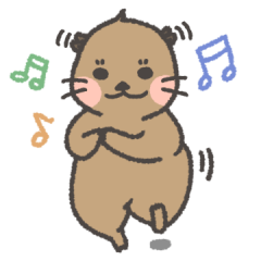 [LINEスタンプ] ラッコとカワウソの間のかわいいヘス