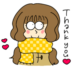 [LINEスタンプ] ゆるっとがーると2匹のねこちゃんver