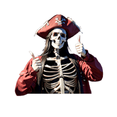 [LINEスタンプ] 静かなる骨の海賊たち