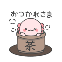 [LINEスタンプ] 使いやすい ウーパールーパー