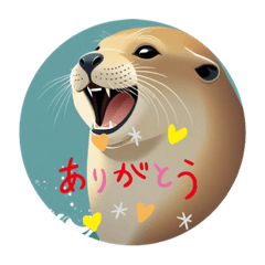 [LINEスタンプ] 【ミニシリーズ】可愛いアシカ♪