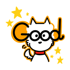 [LINEスタンプ] まっしろわんわん