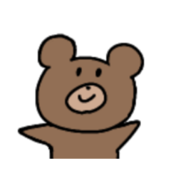 [LINEスタンプ] 興味のないクマくん