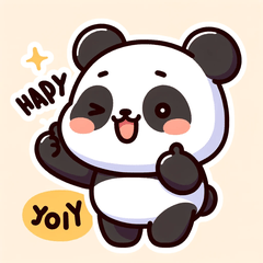 [LINEスタンプ] ぱんだんす - ジャイアントパンダの日常