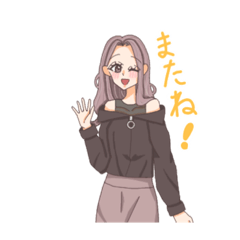 [LINEスタンプ] 毎日使える！かわいい女の子の日常スタンプ