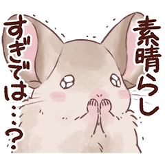 [LINEスタンプ] ナイス！チンチラ☆ぽじてぃぶ部