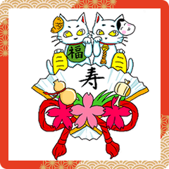 [LINEスタンプ] 御朱印猫の狛猫さん 3