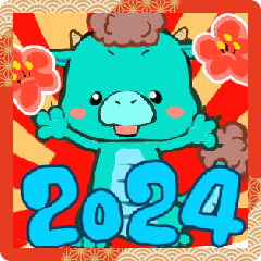 [LINEスタンプ] 2024年ゆるふわ辰の子スタンプ