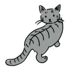 [LINEスタンプ] 醒めた返事をする猫