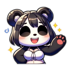 [LINEスタンプ] パンダの柴崎さん