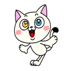 [LINEスタンプ] しろねこのオッディ（修正版）