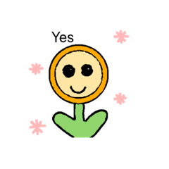 [LINEスタンプ] かわいいお花のスタンプです