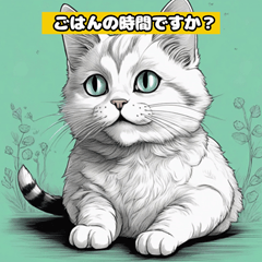 [LINEスタンプ] かわいい猫のスタンプ_