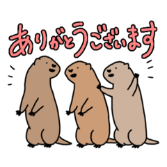 [LINEスタンプ] プレーリードッグがいっぱい