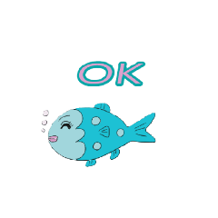 [LINEスタンプ] 素直なウオ君