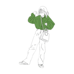 [LINEスタンプ] おしゃれなおんなのこ！