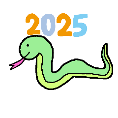 [LINEスタンプ] 2025年蛇