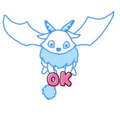 [LINEスタンプ] スノードラゴンの琥珀