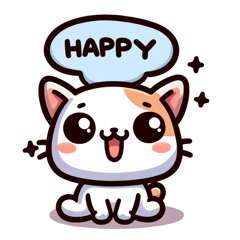 [LINEスタンプ] ねこの感情たち