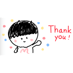 [LINEスタンプ] まんまるくんのスタンプ2024のひとつめ(？)