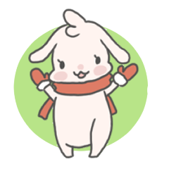 [LINEスタンプ] うさぎのふろっぷちゃんとお友だち 冬