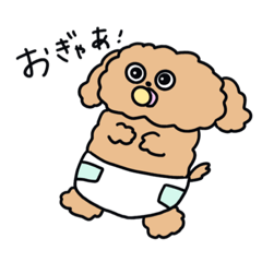 [LINEスタンプ] キミのわんこ【トイプードル】(日常) part2