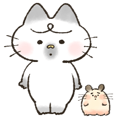 [LINEスタンプ] ほろほろハートのきぬとおぼろ