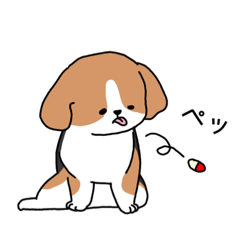 [LINEスタンプ] 無表情犬(愛犬家のためのスタンプ)