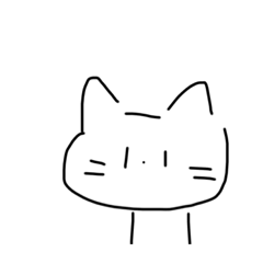 [LINEスタンプ] 背景に合わせられるカメレオン猫！の画像（メイン）