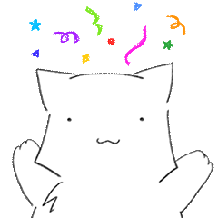 [LINEスタンプ] ふわふわ、うにゃんさん！