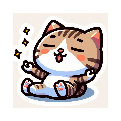 [LINEスタンプ] かわいい猫の表情スタンプ 0003