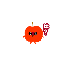 [LINEスタンプ] 圧の強いりんごのスタンプ