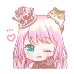 [LINEスタンプ] 心花愛音 Mihana Anon♡cute face stamps！2