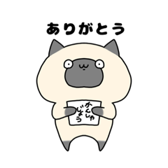 [LINEスタンプ] シャム猫のぽち