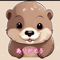 [LINEスタンプ] コツメカワウソの赤ちゃんの日常