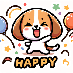 [LINEスタンプ] かわいいビーグルの日常